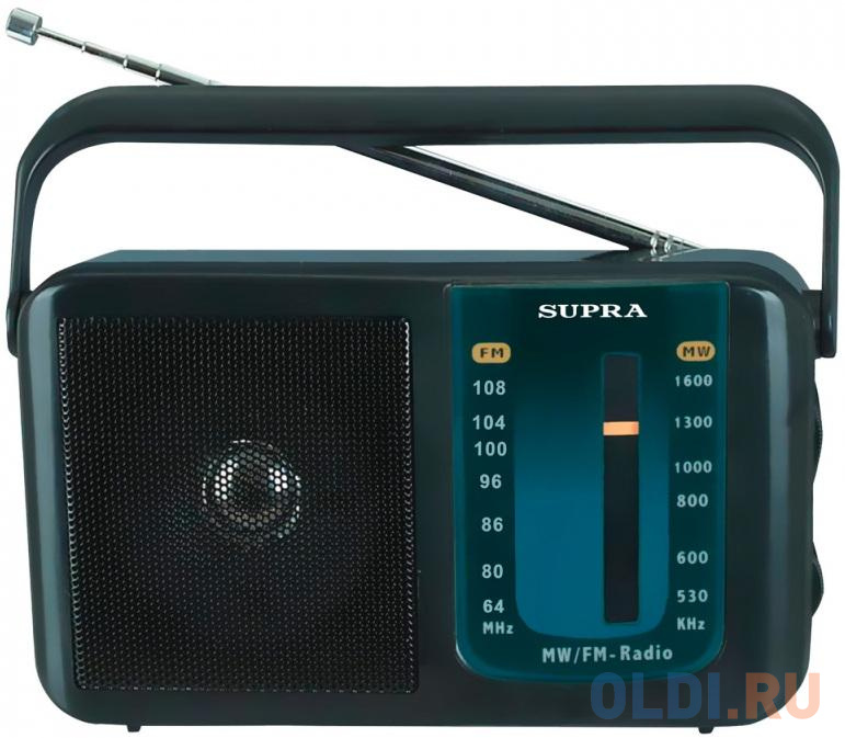 Радиоприемник портативный Supra ST-14 черный радиоприемник портативный сигнал рп 233bt usb microsd