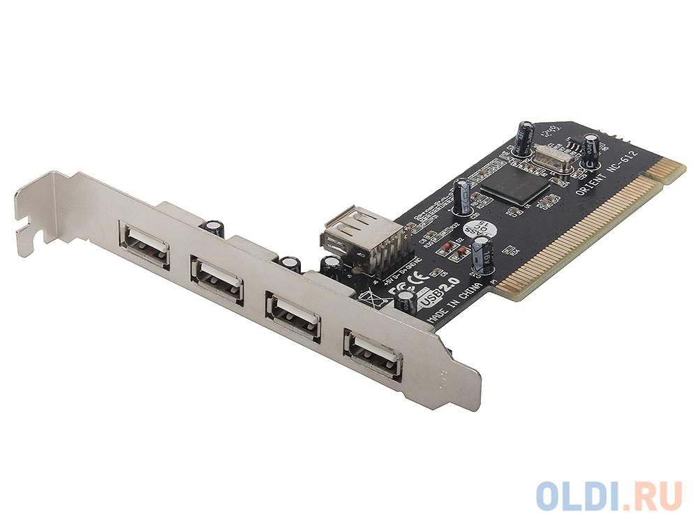 

Контроллер Orient NC-612 (4+1 Port, USB 2,0 Hub, PCI card, NEC D720100AGM) OEM