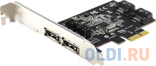 

Контроллер ST-Lab A-480, 2 int (SATA600) + 2 ext (SATA600), Ret PCI-E x1