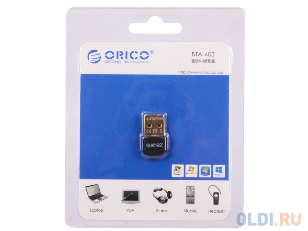 Беспроводной Bluetooth 4.0. адаптер ORICO BTA-403-BK, черный - фото 2