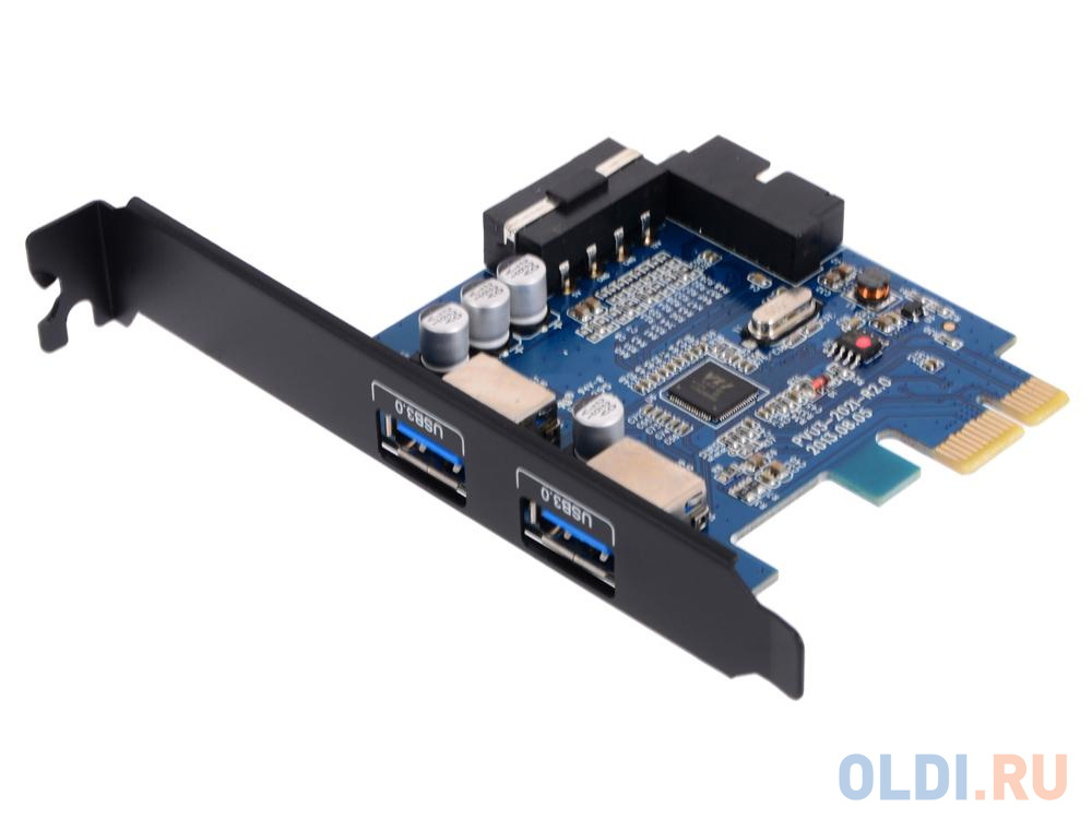 Контроллер PCI-E Orico PVU3-2O2I  OUT:USB 3.0*2 IN:USB3.0 20pin от OLDI