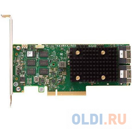 MegaRAID 9560-8I SGL (05-50077-01) PCIe 4.0 x8 LP, SAS/SATA/NVMe, RAID 0,1,5,6,10,50,60, 8port(1 * int SFF8654), 4GB Cache, 3908ROC, RTL