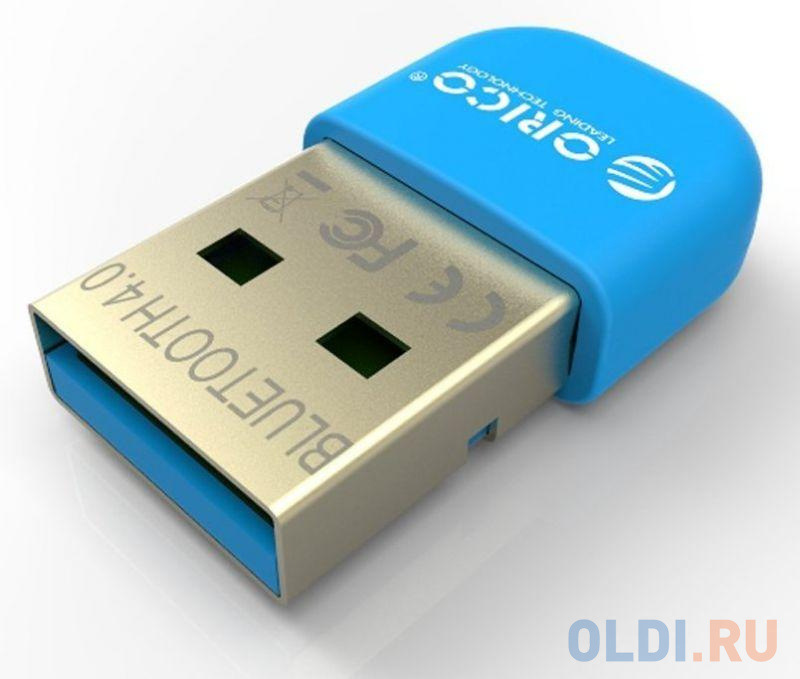 Беспроводной Bluetooth адаптер Orico BTA-403-BL USB синий от OLDI