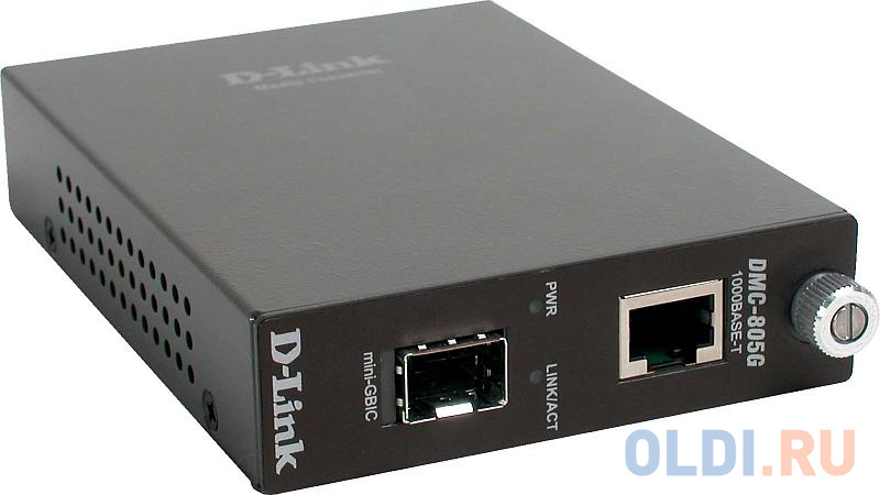 Медиаконвертер D-Link DMC-805G/A11A Медиаконвертер с 1 портом 1000Base-T и 1 портом 1000Base-X SFP от OLDI