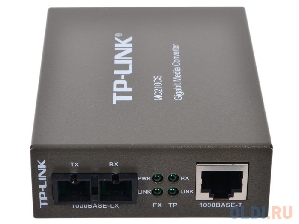 Медиаконвертер TP-LINK MC210CS Гигабитный Ethernet медиаконвертер от OLDI