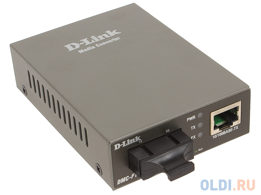 Медиаконвертер D-Link DMC-F15SC/A1A Медиаконвертер с 1 портом 10/100Base-TX и 1 портом 100Base-FX с разъемом SC для одномодового оптического кабеля (д медиаконвертер tp link mc220l гигабитный ethernet медиаконвертер