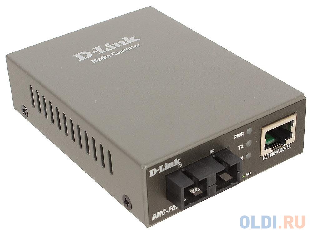 Медиаконвертер D-Link DMC-F02SC/A1A Медиаконвертер с 1 портом 10/100Base-TX и 1 портом 100Base-FX с разъемом SC для многомодового оптического кабеля ( dmc f20sc bxd b1a wdm медиаконвертер с 1 портом 10 100base tx и 1 портом 100base fx с разъемом sc тх 1550 нм rx 1310 нм для одномодового оптическ