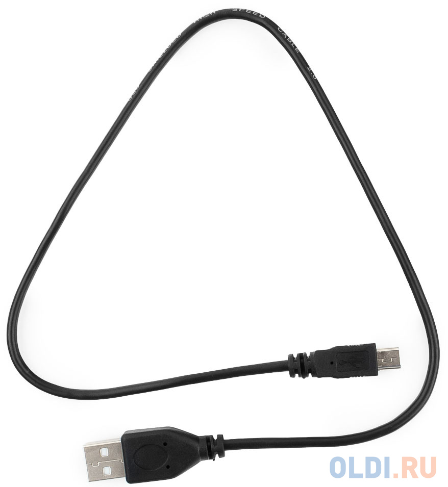 Кабель miniUSB Гарнизон круглый GCC-USB2-AM5P-0.5M кабель удлинитель usb 2 0 гарнизон gcc usb2 amaf 0 5m am af 0 5м