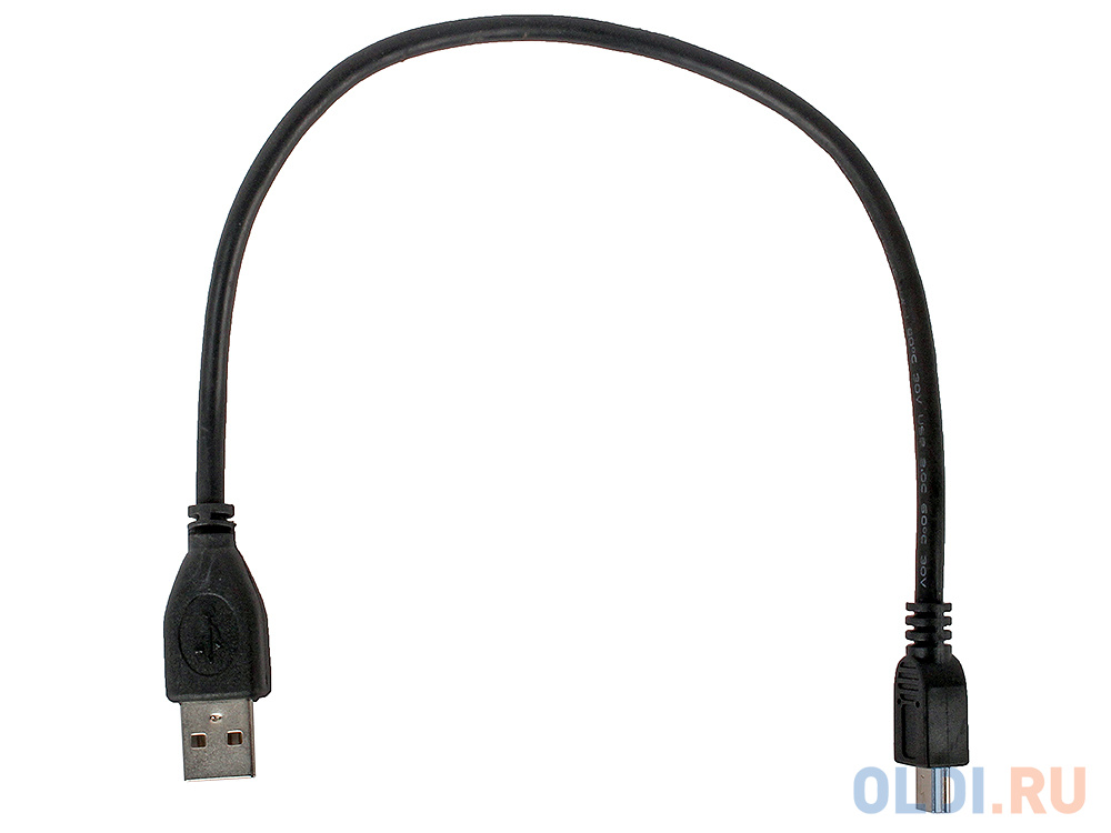 Кабель USB 2.0 miniUSB Gembird CCP-USB2-AM5P-1 круглый черный кабель miniusb 1м гарнизон круглый