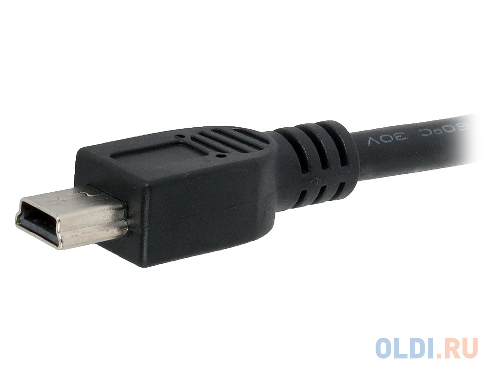 Кабель USB 2.0 miniUSB Gembird CCP-USB2-AM5P-1 круглый черный фото