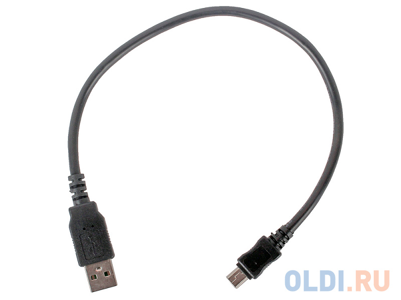 

Кабель miniUSB 0.3м Gembird CC-5PUSB2D-0.3M круглый черный