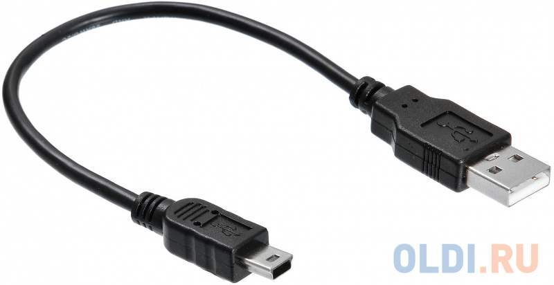 

Кабель miniUSB BURO OTG круглый черный