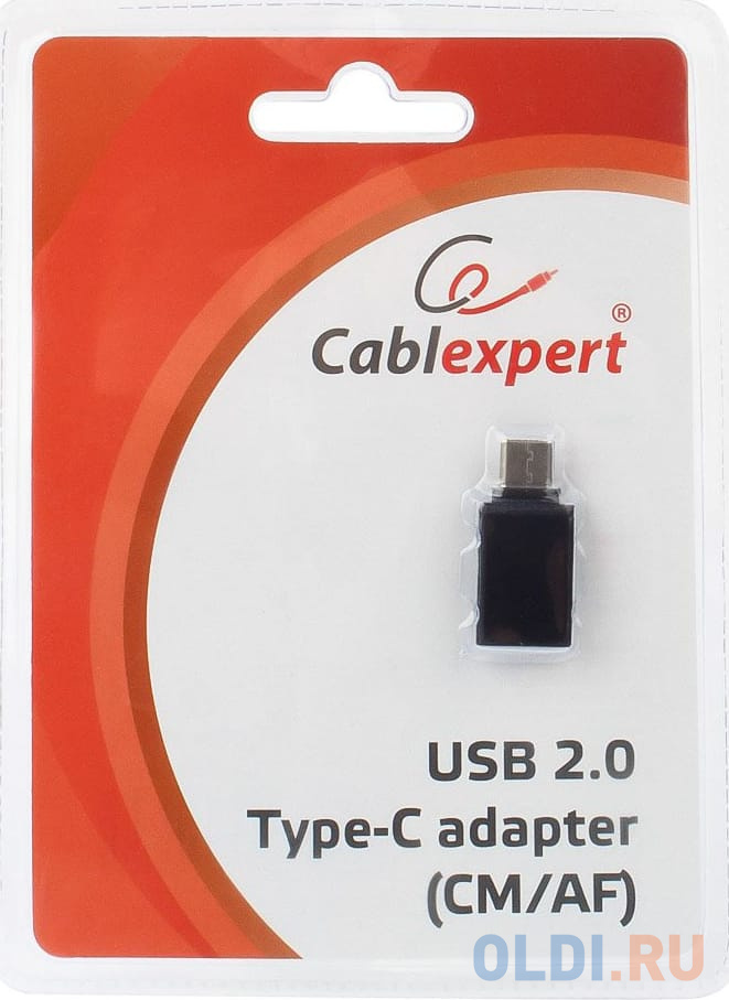 Переходник USB 2.0 Type-C Cablexpert A-USB2-CMAF-01 черный Переходник USB 2.0 Type-C Cablexpert A-USB2-CMAF-01 черный фото