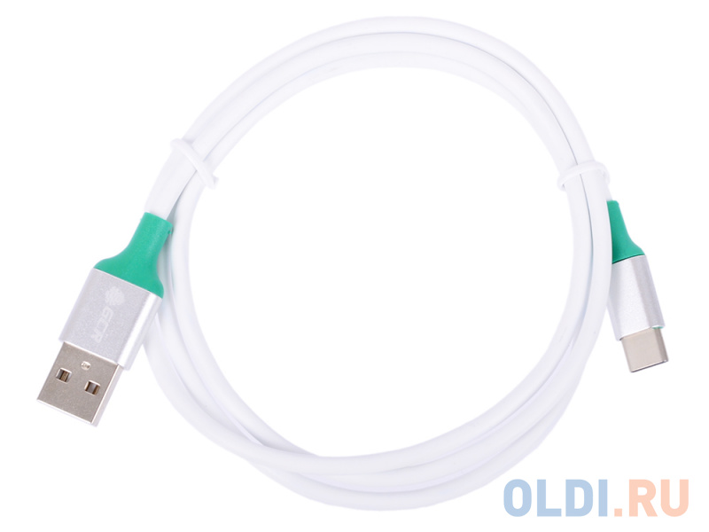 

Кабель Type-C 1м Green Connection 33-050552 круглый белый