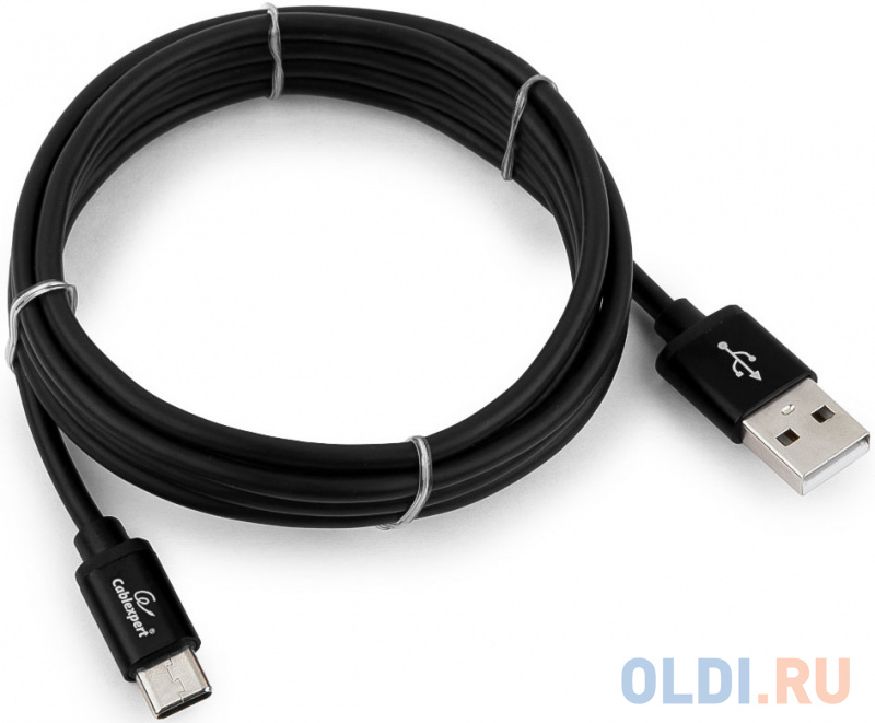 

Кабель Type-C 1.8м Gembird CC-S-USBC01Bk-1.8M круглый черный