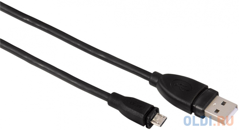 

Кабель microUSB 1.8м HAMA круглый черный