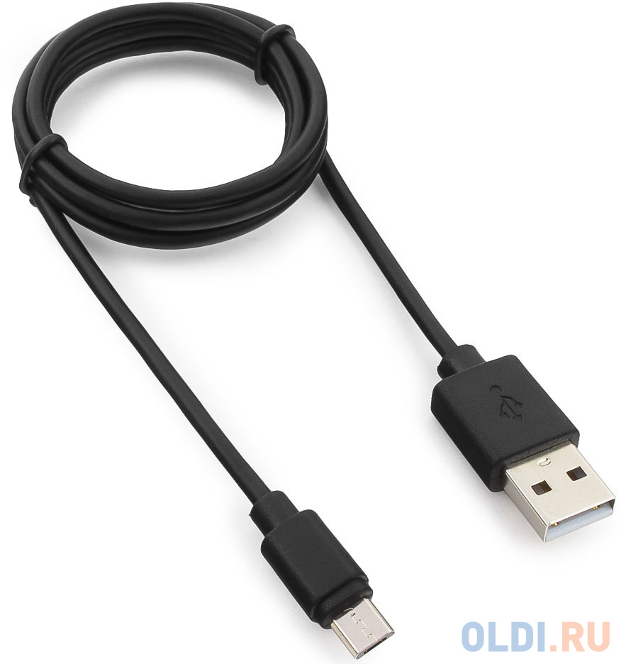 

Кабель microUSB 1м Гарнизон GCC-mUSB2-AMBM-1M круглый черный