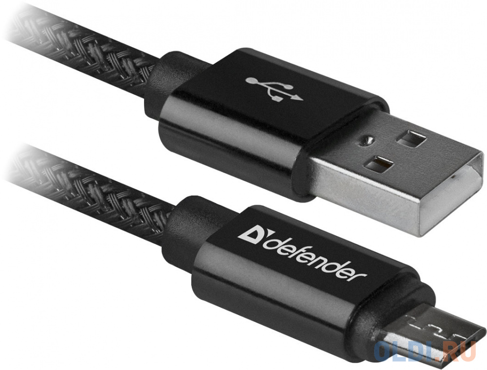 Defender USB  USB08-03T PRO USB2.0 , AM-MicroBM, 1m, 2.1A (87802)
