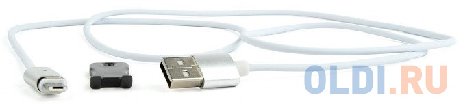 

Кабель microUSB 1м Cablexpert CC-USB2-AMmUMM-1M круглый белый