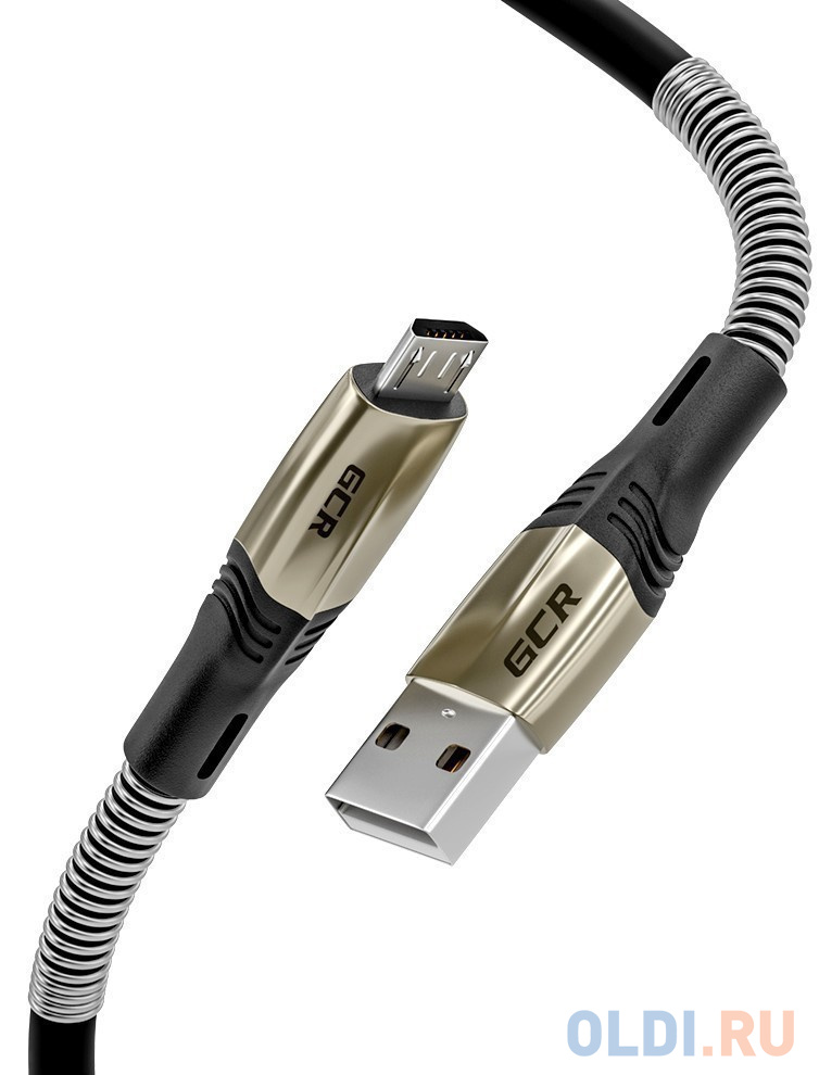 

Кабель microUSB 1.2м Green Connection GCR-51960 круглый черный