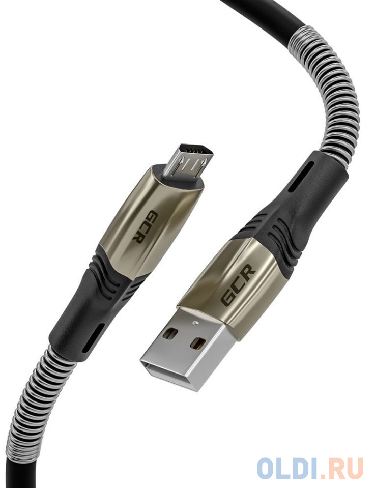 

GCR Кабель 1.7m MicroUSB series MERCEDES & SPRING, BLACK, для зарядки, NO Sync data, 22 AWG. GCR-51961