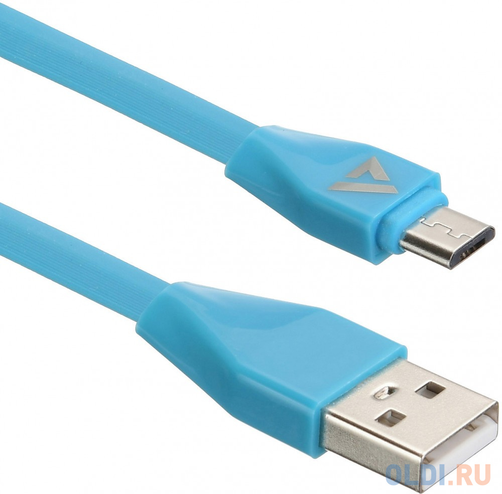 Кабель microUSB 1м ACD ACD-U920-M1L плоский синий кабель браслет microusb gmini gm wdc 200l плоский салатовый