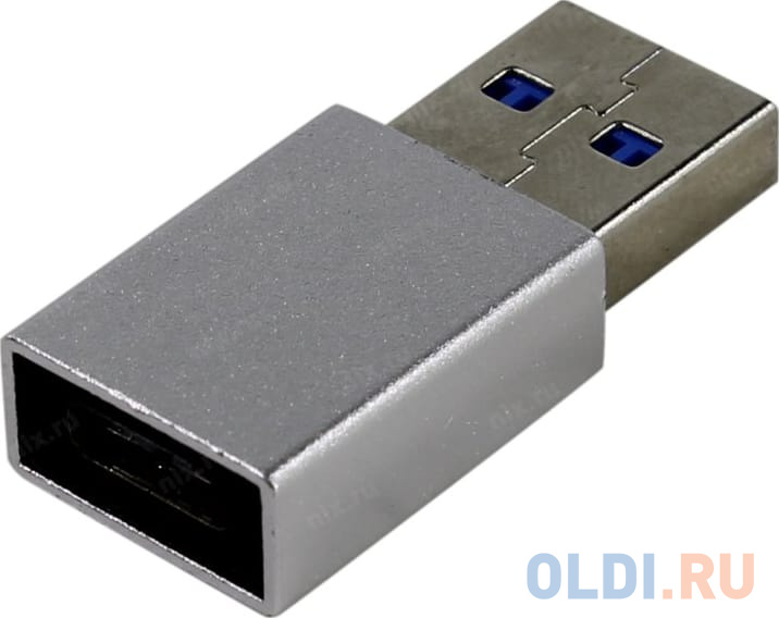 Переходник USB Type C USB 3.0 TELECOM TA432M серебристый фото