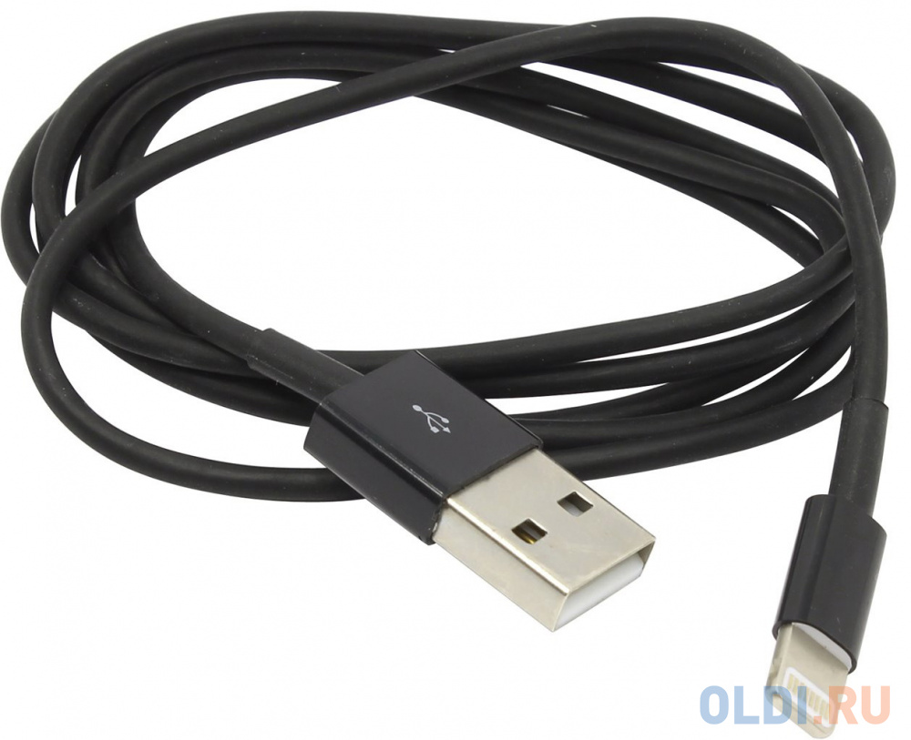 

Кабель Lightning 1м 5bites круглый черный