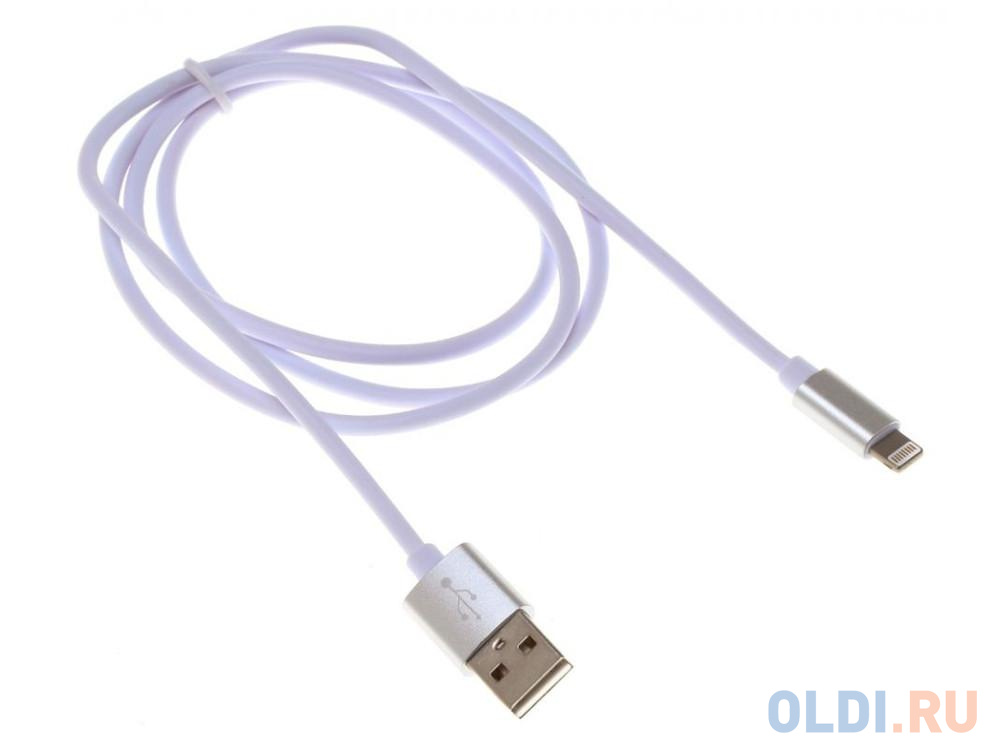 Кабель Lightning 1м Бюрократ BHP RET LGHT-W круглый белый perfeo кабель для iphone usb 8 pin lightning белый длина 1 м бокс i4604