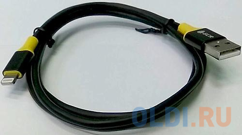 

Кабель Lightning 3м Green Connection GCR-51030 круглый черный/желтый