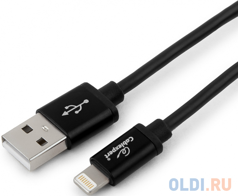 

Кабель Lightning 0.5м Gembird CC-S-APUSB01Bk-0.5M круглый черный