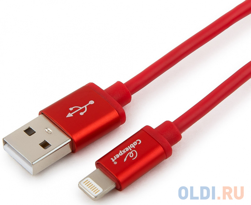 

Кабель Lightning 1.8м Gembird CC-S-APUSB01R-1.8M круглый красный