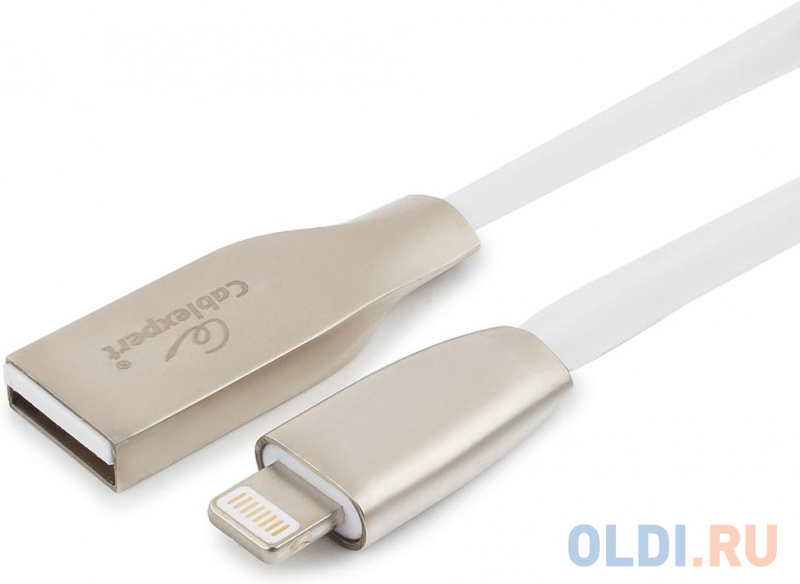 

Кабель Lightning Cablexpert CC-G-APUSB01W-0.5M ромбовидный белый