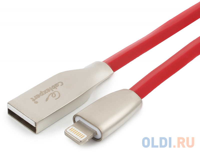 

Кабель Lightning 1.8м Cablexpert CC-G-APUSB01R-1.8M круглый красный
