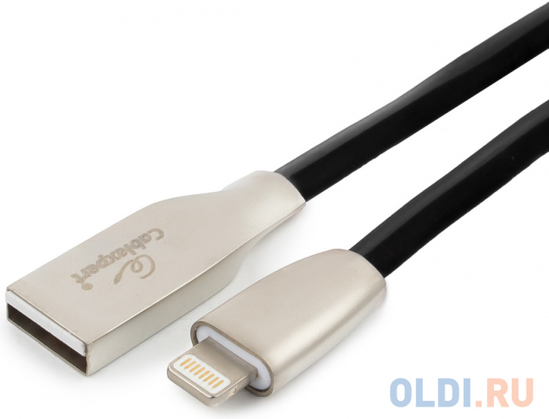 

Кабель Lightning 1.8м Cablexpert CC-G-APUSB01Bk-1.8M ромбовидный черный