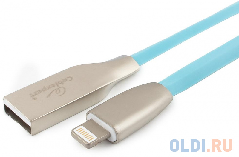 

Кабель Lightning 1м Cablexpert CC-G-APUSB01Bl-1M круглый синий