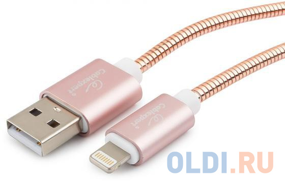 

Кабель Lightning Cablexpert CC-G-APUSB02Cu-0.5M круглый золотистый