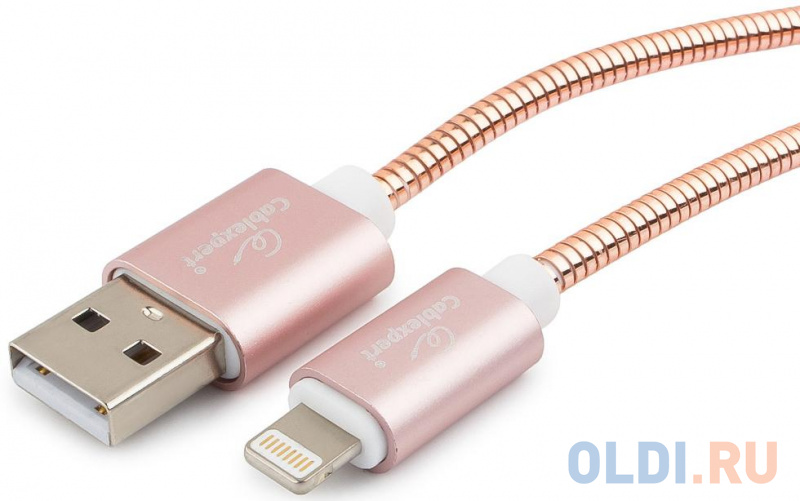 

Кабель Lightning 1м Cablexpert CC-G-APUSB02Cu-1M круглый золото