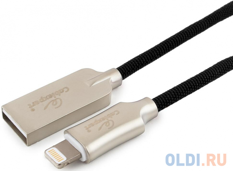 

Кабель Lightning 1м Cablexpert CC-P-APUSB02Bk-1M круглый черный