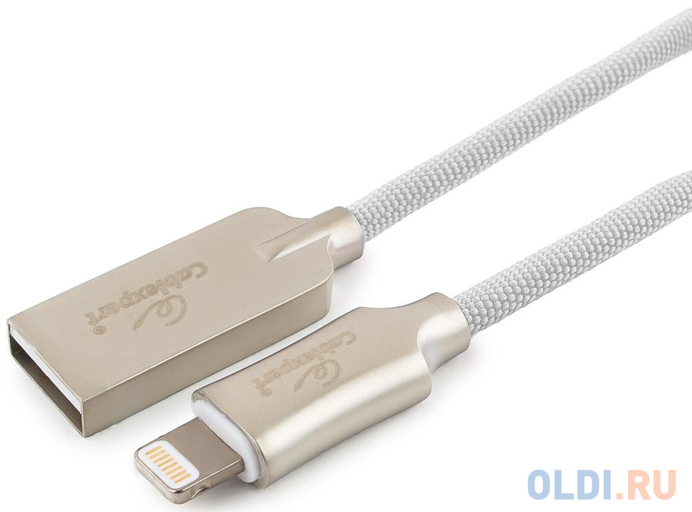 Кабель Lightning 1.8м Cablexpert CC-P-APUSB02W-1.8M круглый белый кабель microusb lightning apple 30 pin 1м gmini gm mel400flwbl плоский белый