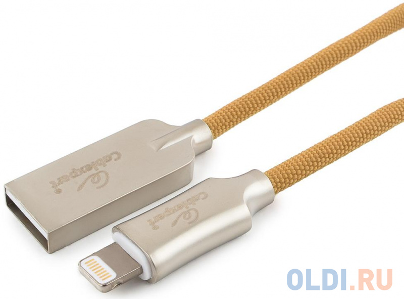 

Кабель Lightning 1м Cablexpert CC-P-APUSB02Gd-1M круглый золото