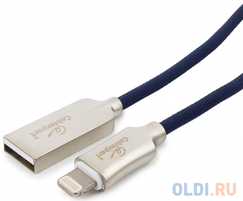 

Кабель Lightning 1м Cablexpert CC-P-APUSB02Bl-1M круглый синий