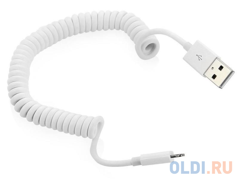 

Кабель Prime Line USB - Lightning, 1,2 м., витой, MFI, белый