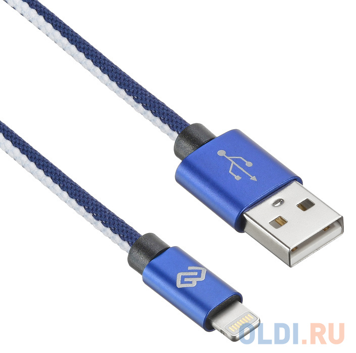 

Кабель Lightning 2м Digma 1084579 круглый синий