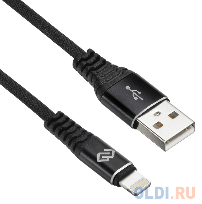 

Кабель Lightning 0.15м Digma 1080252 круглый черный