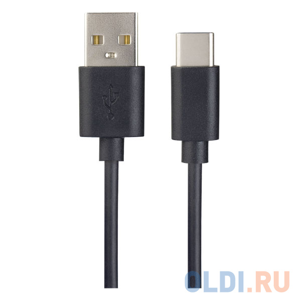 Кабель Type-C 1м Perfeo U4703 круглый черный кабель usb 2 0 microusb 1м perfeo u4807 круглый