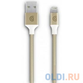 

Кабель Lightning 1м Griffin GP-002-GLD круглый золотистый