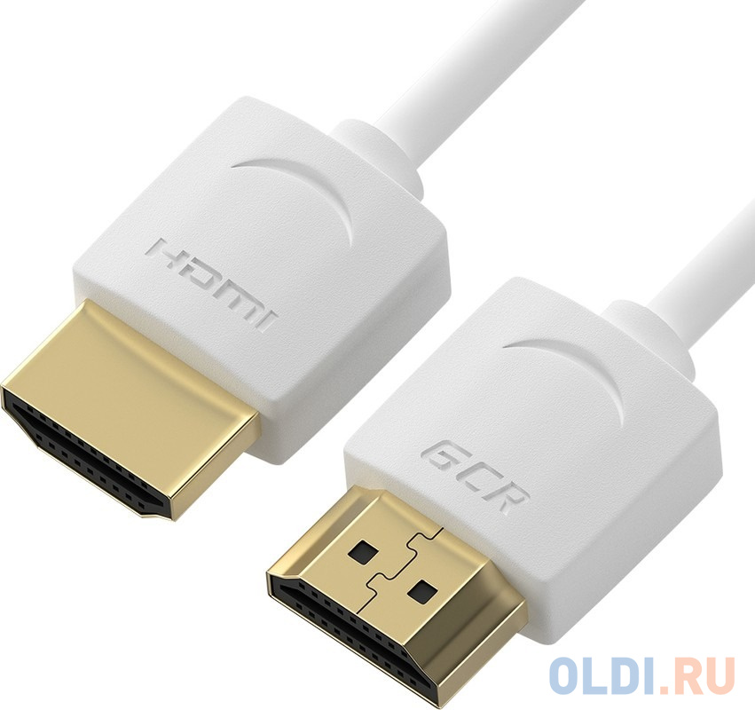 

GCR Ультратонкий кабель HDMI2.0 для AppleTV, SLIM, 1.5m, белый, OD3.8mm, HDR 4:2:0, Ultra HD, 4K60Hz, 18.0 Гбит/с, 32/32 AWG