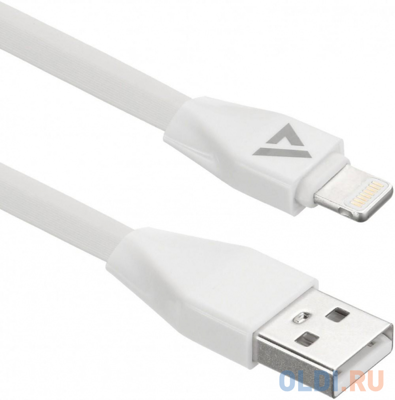 

Кабель Lightning 1м ACD ACD-U920-P5W плоский белый