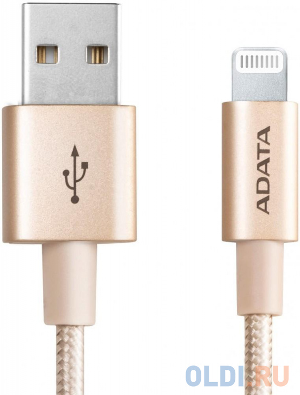 

Кабель Lightning 1м A-Data AMFIAL-1MK-CGD круглый розовое золото